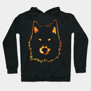 wolf face Hoodie